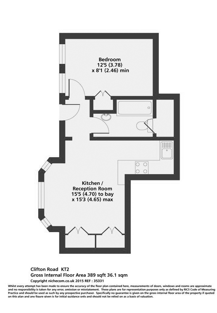 Clifton Road 23, Flat 3 – Floor Plans
